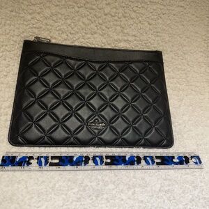 Kate Spade Black Quilted Clutch